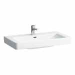 Praustuvas Laufen PRO S 850x465x95 mm, su 1 anga maišytuvui viduryje, spalva - balta LCC (LAUFEN Clean Coat) 